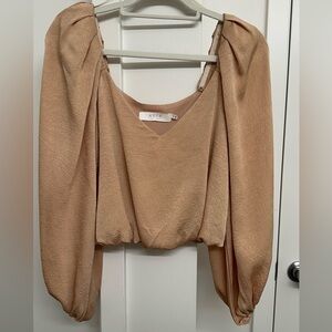 ASTR Women's Elegant Beige Blouse